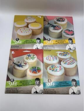 Gartner Studios Duff Goldman Cupcake Tattoos 2011 Set Of 4 NIB Sealed